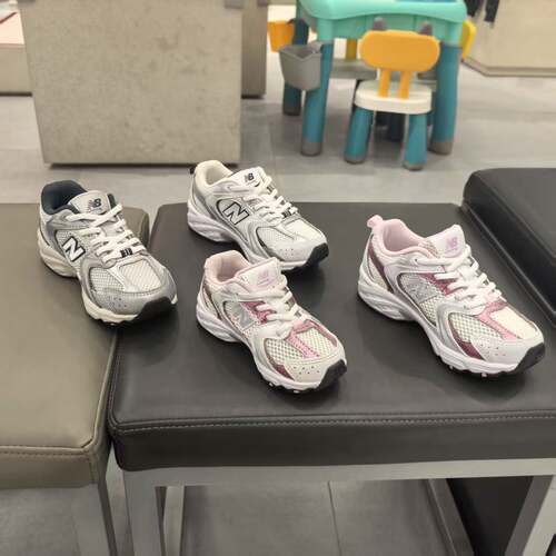 NEW BALANCE/NB童鞋男女小中大儿童灰银网面透气运动鞋530KA/SB1