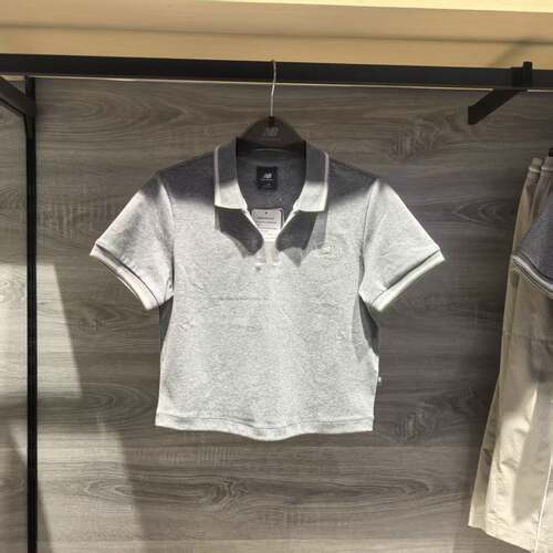 NewBalanceNB26夏季新款女款运动休闲舒适翻领短袖T恤WT61R090