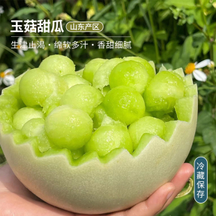 冰激凌口感软糯香甜当季 每天水果优选山东玉菇甜瓜 新鲜整箱 包邮