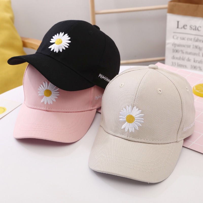 Fashion Baseball Cap for Women Men's little Daisy Embroidery