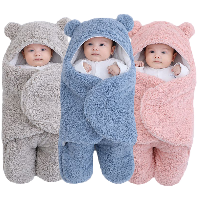 Soft Newborn Baby Wrap Blankets Baby Sleeping Bag Envelope F