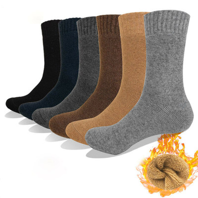 Woolen Cashmere Thermal Socks Winter Thick Thermo Socks for