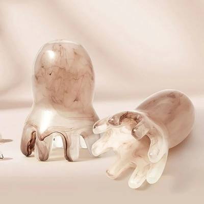 Resin Octopus Comb Head Massager Meridian Scraping Scalp Mas