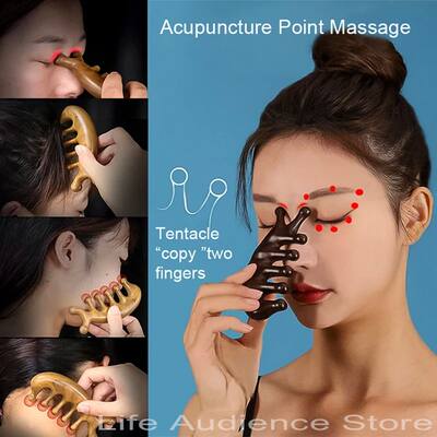 Multifunctional Trigger Point Massage Comb Head Meridian Mas