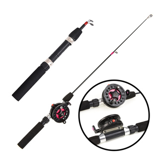 Mini Reel Rod Winter Feeder Fishing Outdoor with Ice