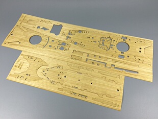 川渝模型 1:350 配小号手密苏里 木甲板 含锚链 CY350001改造件