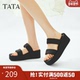 TATA他她休闲厚底拖鞋 CT401BT5 新款 女鞋 松糕外穿坡跟凉拖2025夏季