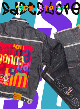 经典hiphop牛仔套装fubu rapper衣服platinum嘻哈硬朗裤子夹克