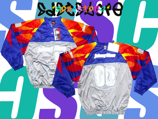 hiphop bboy johnny blaze rapper复古运动夹克 经典嘻哈宽松上衣