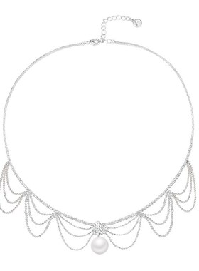 富家千金微醺氛围设计感珍珠项链轻奢小众高级感颈联锁骨链项饰女