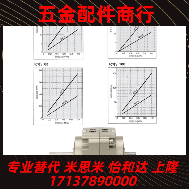 SMC叶片式旋转气缸CRB1BW/CDRB1BW50/63/80/100-90S/100D/180/270