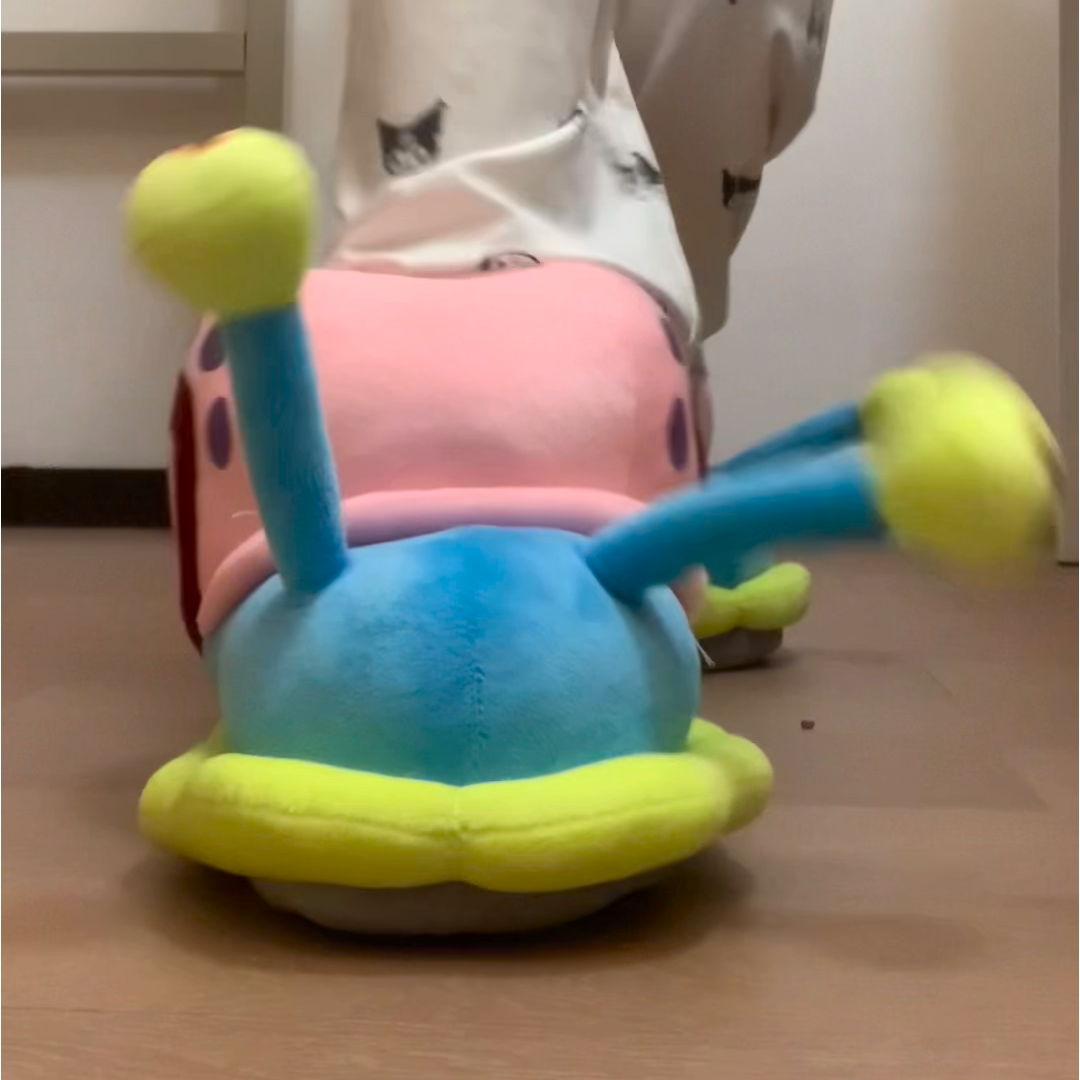 抖音同款包跟棉拖鞋小蜗牛冬季防滑室内家居家新款保暖毛绒棉拖鞋