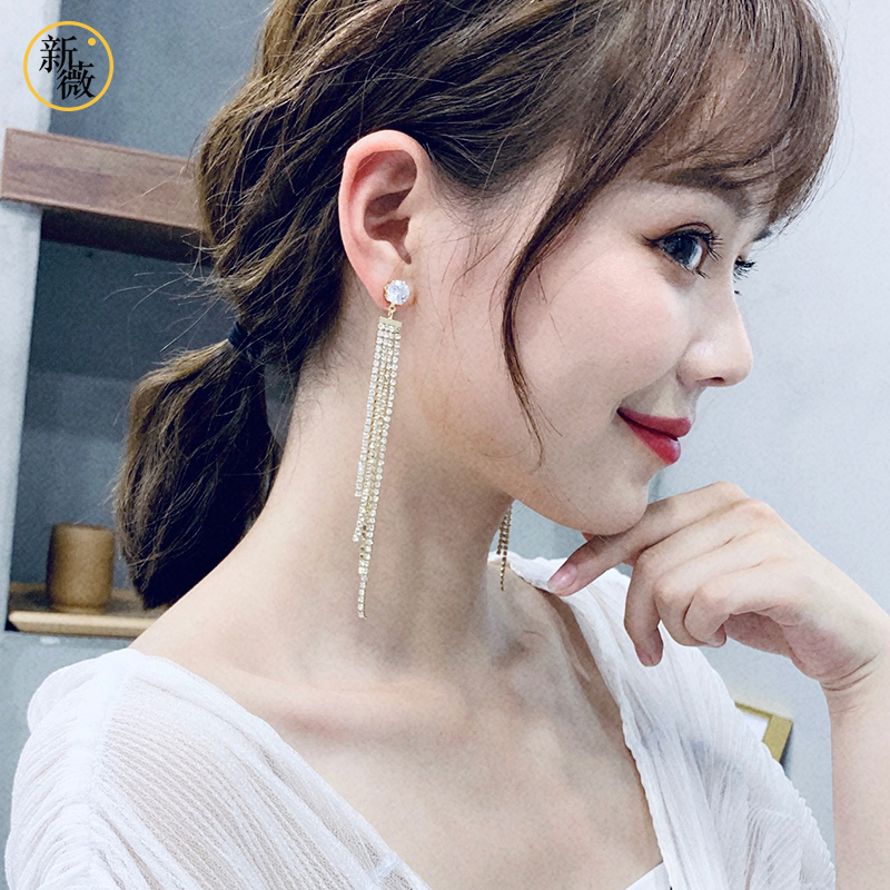 新薇长款流苏女个性气质2019耳环限1000张券