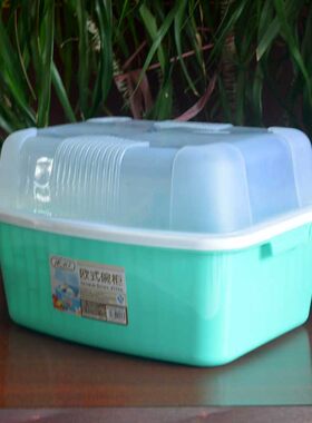 小号欧式塑料带盖餐具沥水架碗盆