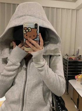 Lu同款卫衣拉链连帽Scuba加绒女秋冬修身显瘦运动瑜伽休闲外套