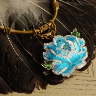 产品升级清仓 回去拆了都合适 刺绣手绣绣花项圈项链复古旗袍配饰