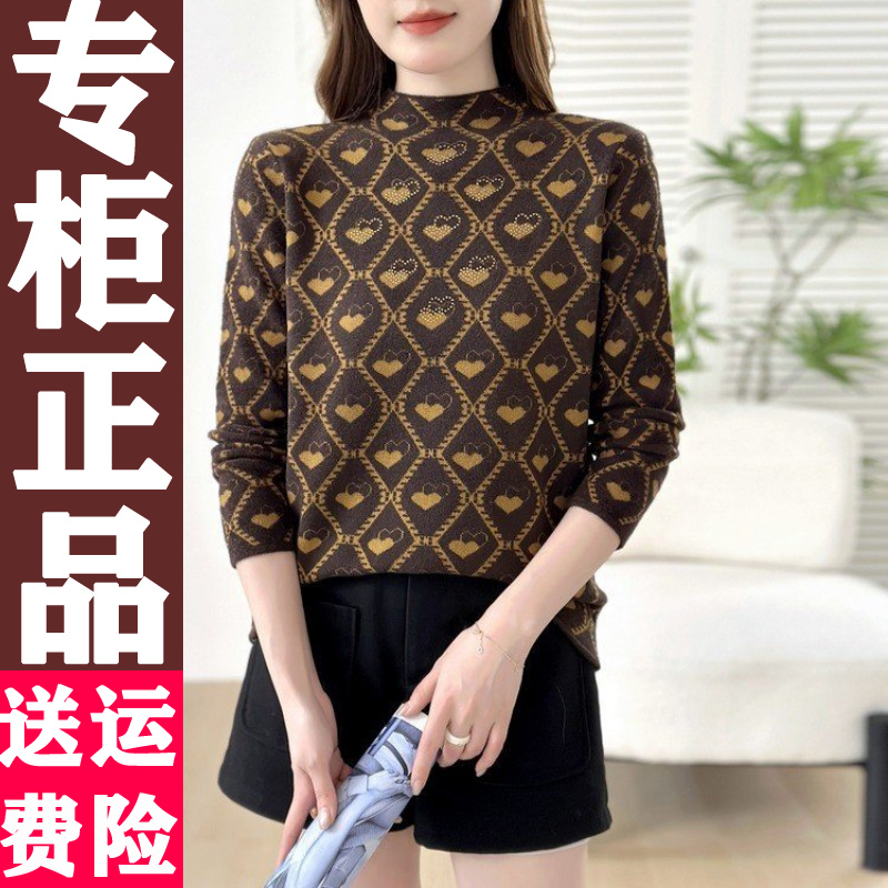 2025秋冬新款妈妈长袖T恤