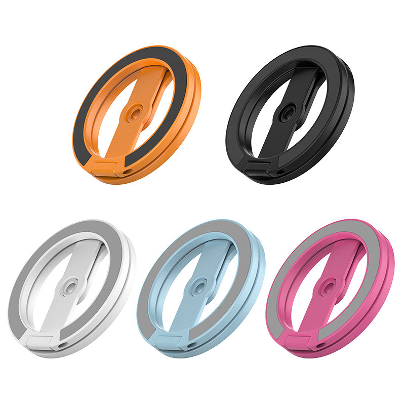 新款磁吸手机支架MagSafe金属折叠双面磁吸指环桌面冰箱强力吸附