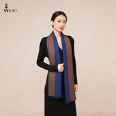 嫵WOO 摇摆野趣柔软纯羊绒春秋冬休闲商务百搭长款 男士 围巾