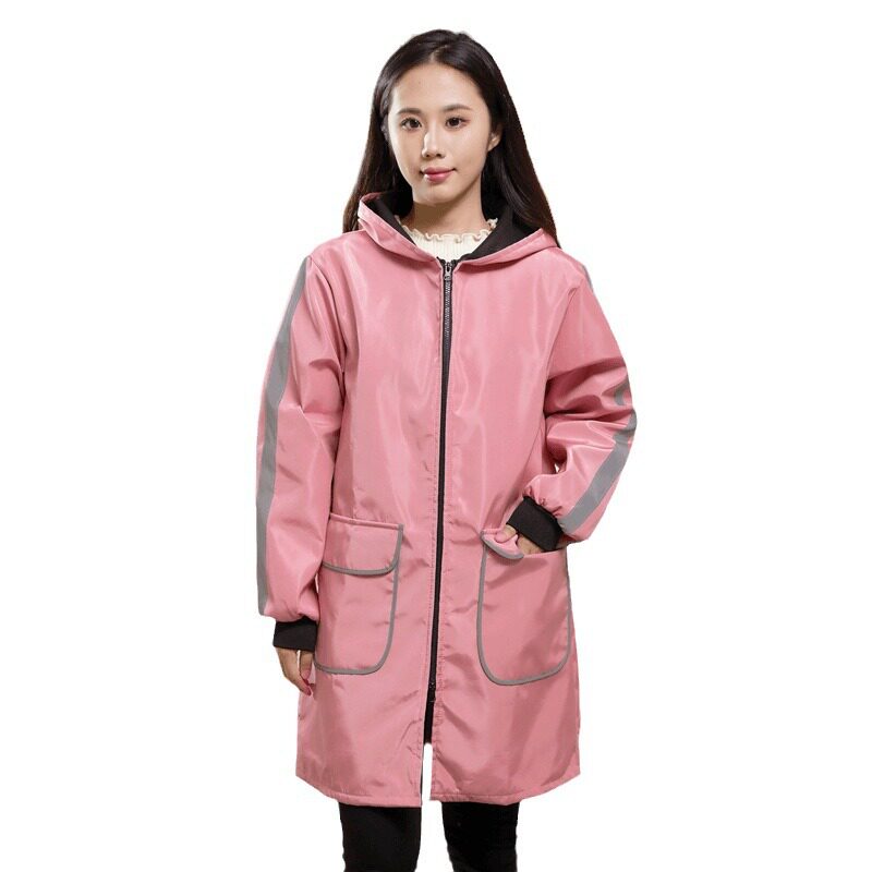 罩衣女士2026新款成人女棉袄加绒时尚厨房围裙加厚保暖护衣工作服
