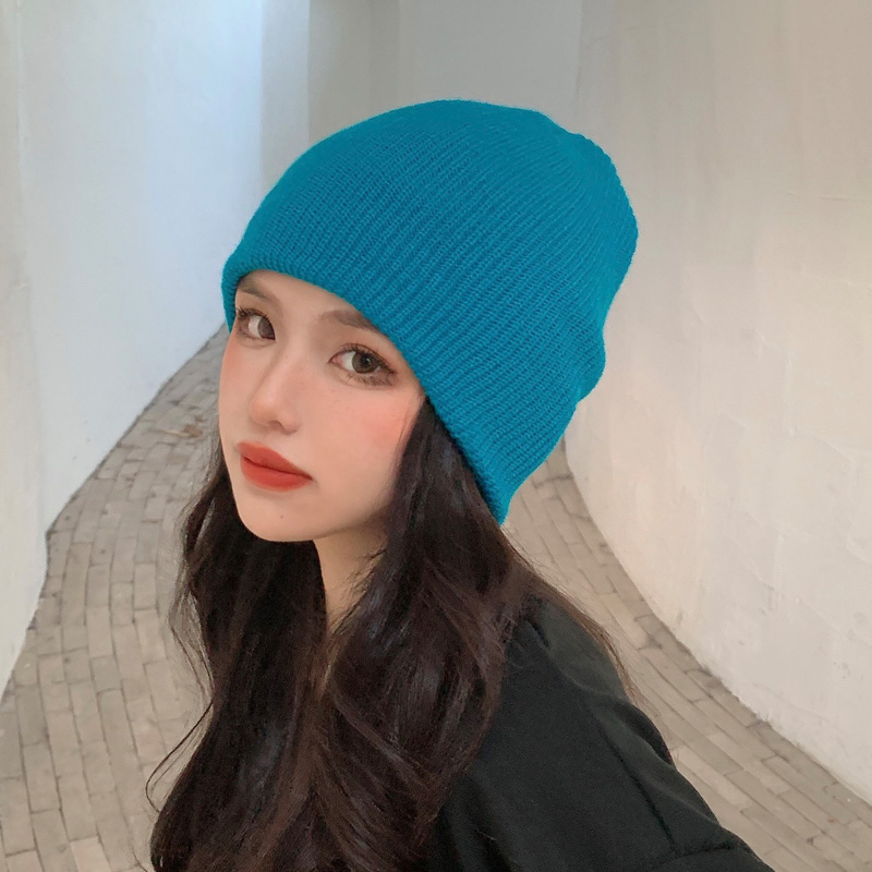 月子帽针织毛线帽女百搭风冬季