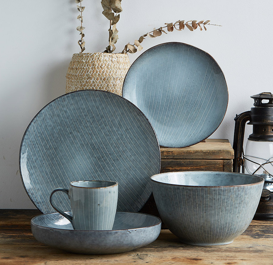 周浩瓷艺馆盘子碗陶瓷青玄带B