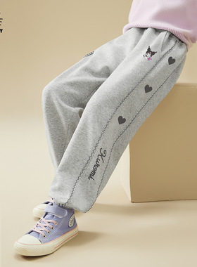 HelloKitty凯蒂猫库洛米联名款女童运动裤秋季休闲裤儿童裤子洋气