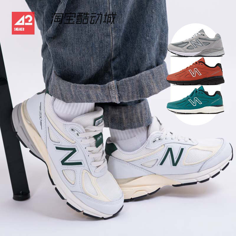 现货42运动家 NEW BALANCE 美产NB990v4 灰蓝低帮复古跑鞋U990TC4 运动鞋new 跑步鞋 原图主图