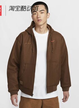 42运动家 NIKE 男子运动休闲保暖羊毛混纺连帽夹克外套HQ4743-259