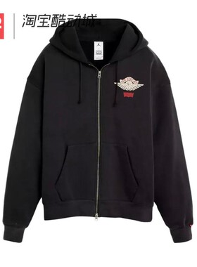 42运动家 Jordan x Levi's 连帽拉链刺绣长袖卫衣 IM6735-010 050