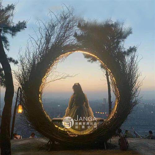 户外秋千吊椅网红鸟巢景点打卡爱心圆形悬挂创意带灯休闲鸟巢秋千,住宅家具,吊篮/吊椅,淘宝优惠券,粉丝福利购,淘宝优惠卷