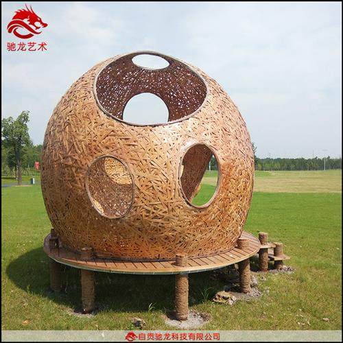 室外防水藤球编织小屋竹编造型休息亭蛋形竹编雕塑装置制作公司,特色手工艺,其他特色工艺品,淘宝优惠券,粉丝福利购,淘宝优惠卷
