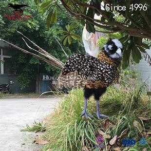 仿真粘毛动物工厂仿真羽毛还原度高园林科技馆摆件装饰展览