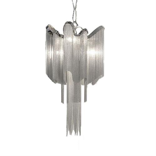 北欧后现代创意奢华铝链条吊灯酒店工程别墅会所客厅餐厅流苏吊灯