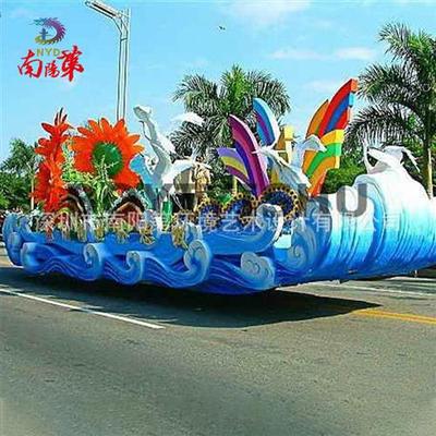 巡游剪彩项目签约庆祝活动设计花车彩车彩船节庆游行旅游