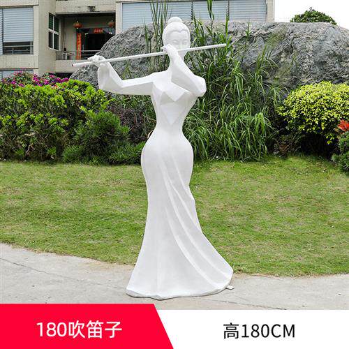 户外音乐人物摆件商场酒吧房地产主题餐厅门口迎宾玻璃钢落地雕塑
