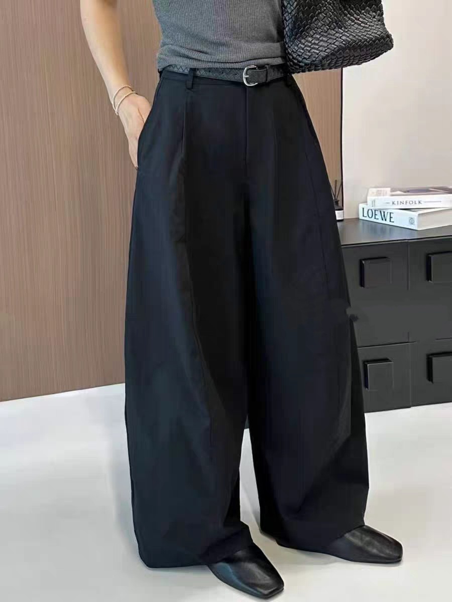 欧货2025秋款新款高腰个性纯休闲裤