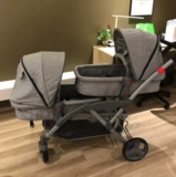 Коляска для близнецов для двоих, складная тележка