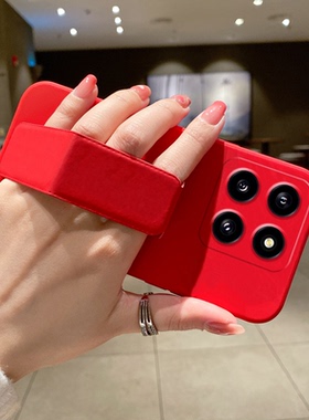 纯色简约适用于小米17Ultra手机壳17ProMax/15SPro防摔civi5Pro磁吸支架14支架XM13/12Pro/11折叠腕带硅胶软