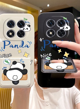 适用于红米note15Pro手机壳新款14/13/12Turbo防摔软壳nt11TPro+磁吸支架Note13卡通10Pr调皮熊猫95G硅胶保护