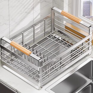 304不锈钢厨房碗碟收纳架台面水槽置物架放碗盘子碗筷沥水篮碗架