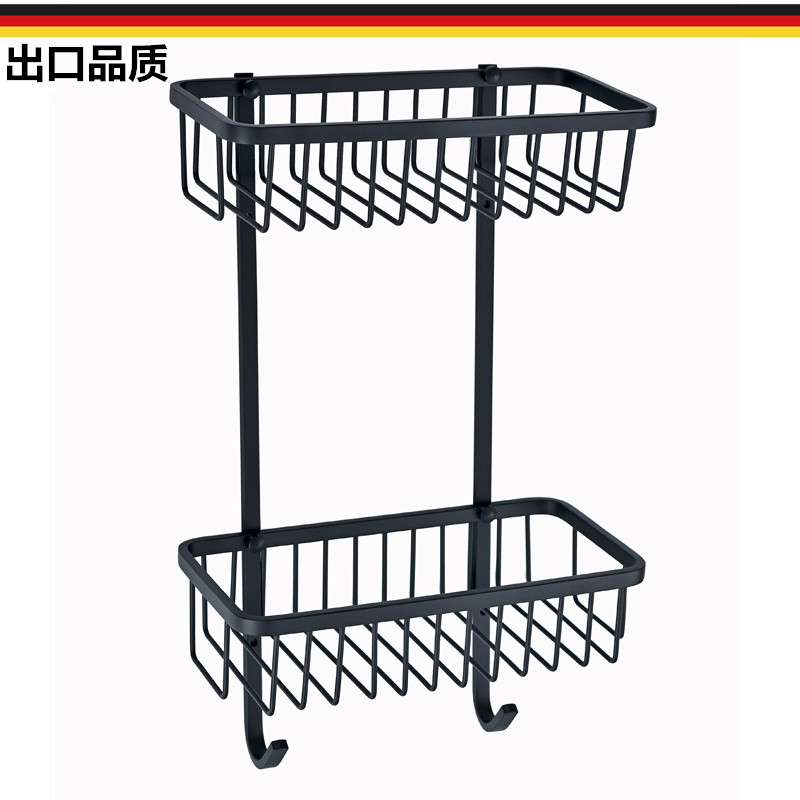 出口德国黑色长方网篮五金挂衣钩