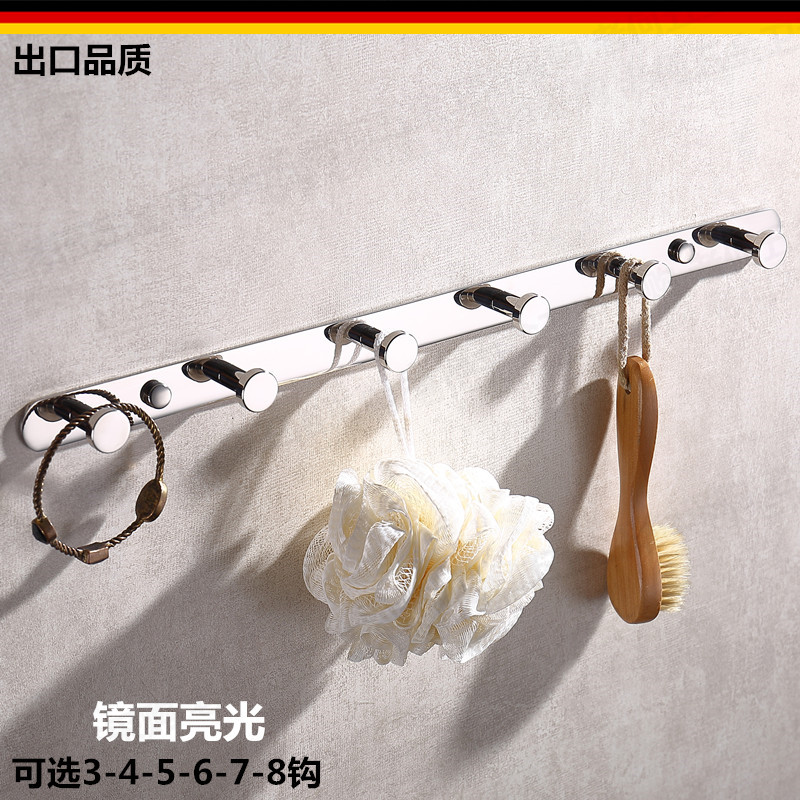 出口德国304不锈钢门后衣帽钩排