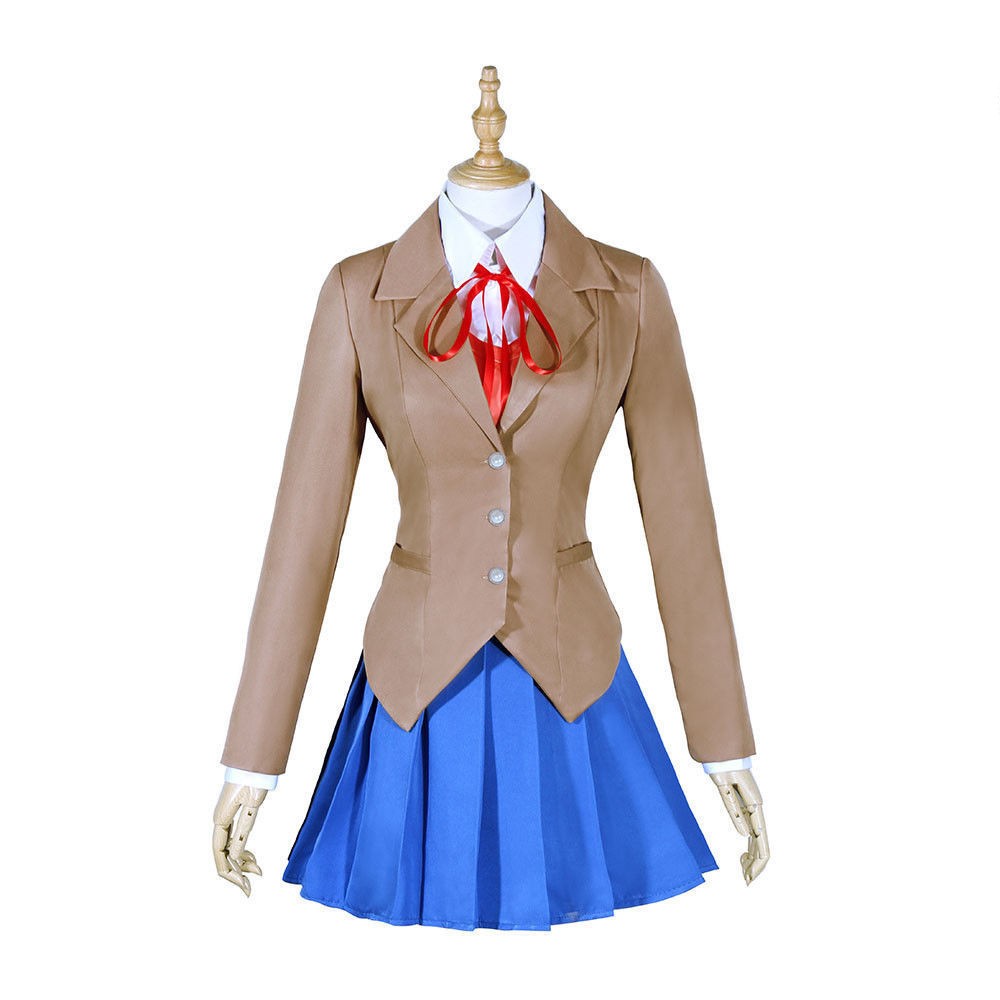 心跳文学俱乐部莫妮卡cos服 日系学校制服套装cosplay服装