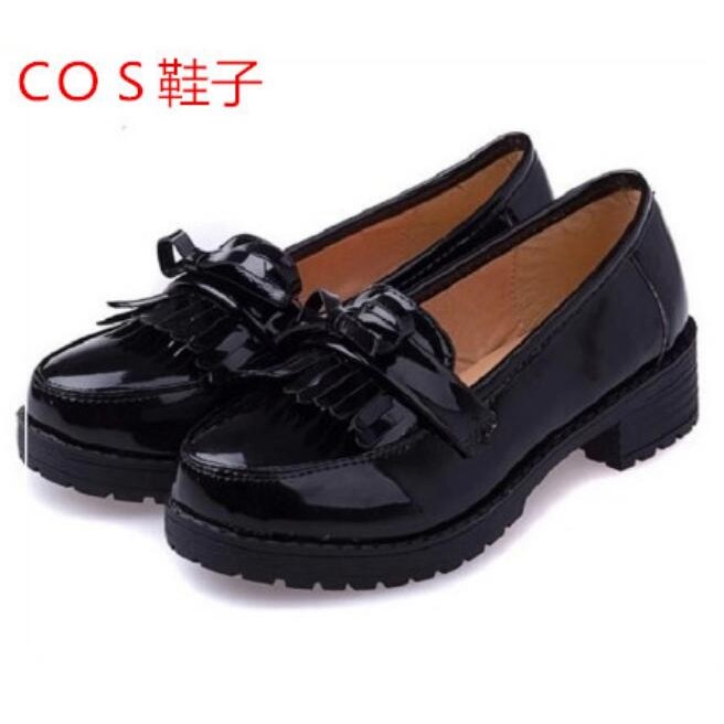 地狱少女阎魔爱cos女学生装水手服校服 暗黑系日常软妹JK制服鞋子