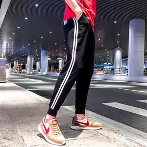 韩版潮流修身哈伦裤