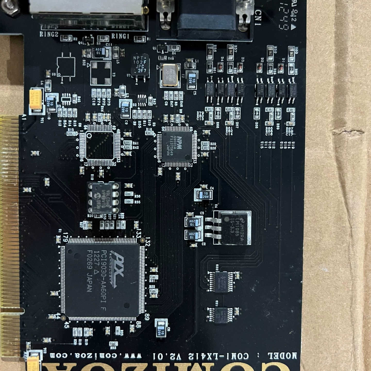 COMIZOA控制卡COMI-LX412 V2.01，几乎全