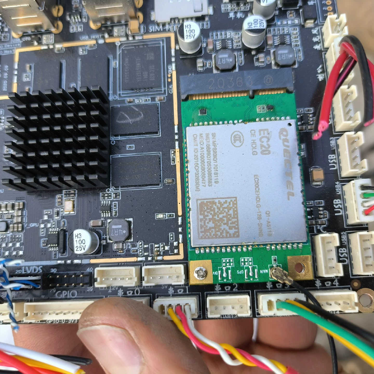 XC3288拆机触摸广告机板，带EC20CEHCLG-128