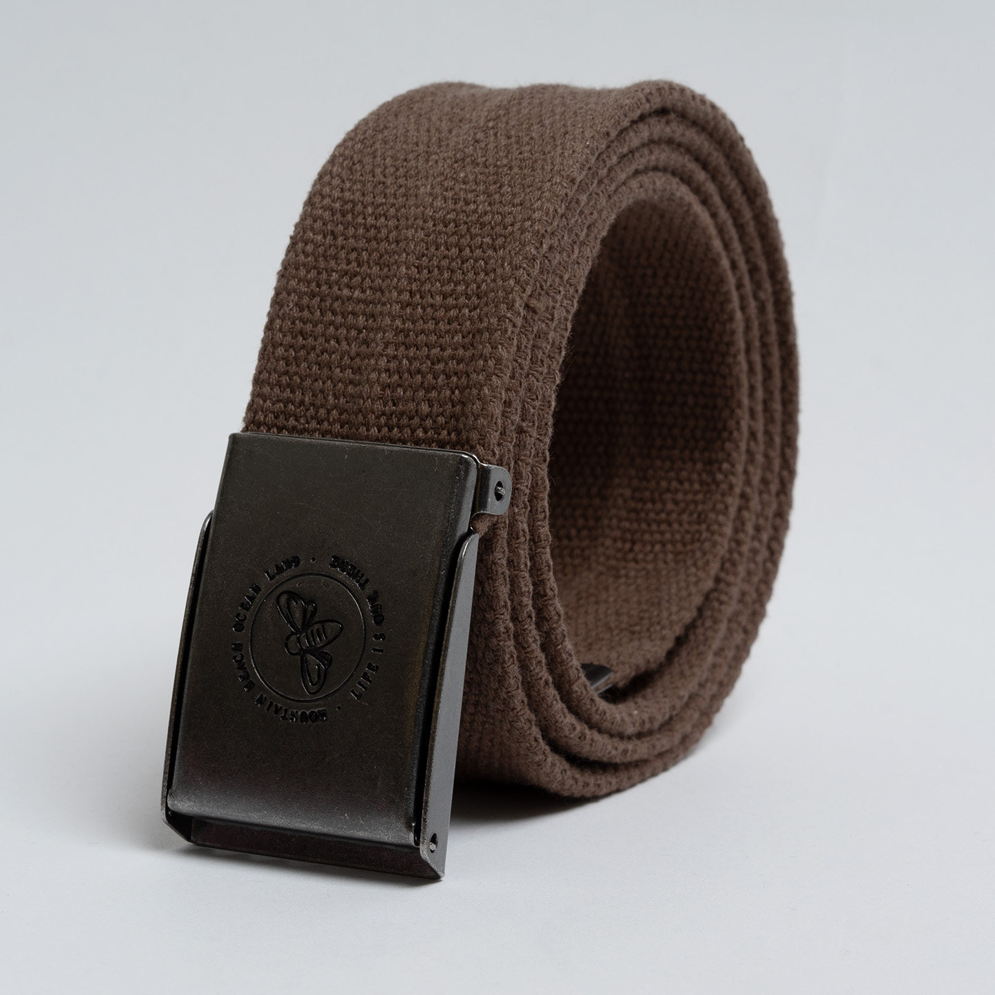 欧美时尚男女棕色复古水洗纯棉帆布腰带百搭编织免孔青年学生皮带