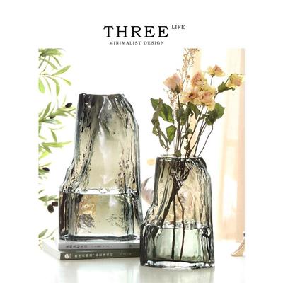 Tlife·Rockery·花瓶轻奢简约创意玻璃插花器ins客厅餐桌 | 假山